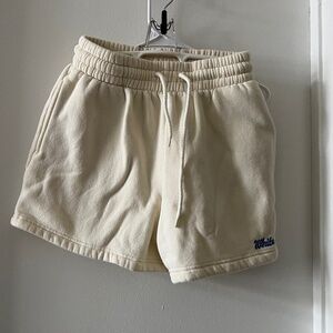 White Fox Boutique Cream Athletic Shorts
